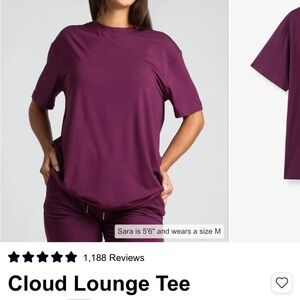 Comfrt Tee and Short Set in plum (medium)
